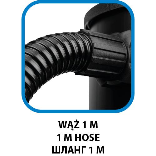 Energy+ 18V Li-ion ash vacuum cleaner, 15L tank, without battery
