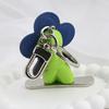 Sweet Cool Flower Doll Keychain Creative Snowboarding Pendant Keyring  Bag Charm Key Hanging Decoration Gifts