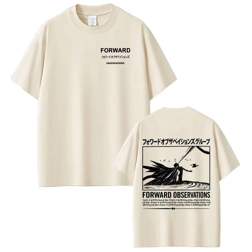 Forward Observations Group Skeleton T-shirt Men Women Fashion Vintage T Shirts Oversized Casual T-shirt