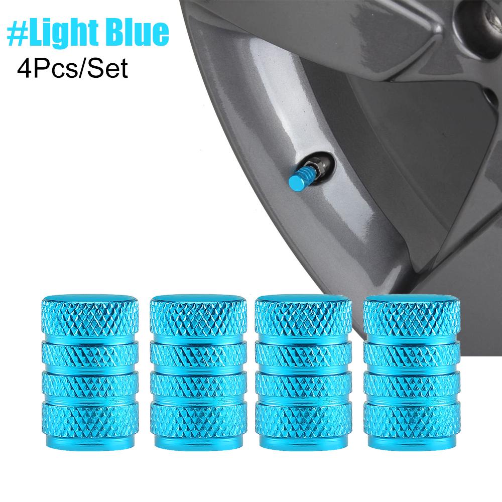 4Pcs/Set Tire Stem Valve Caps Aluminium Car Dustproof Caps Tire Wheel Stem Air Valve Caps  Tapones Para Llantas Accesorios Para