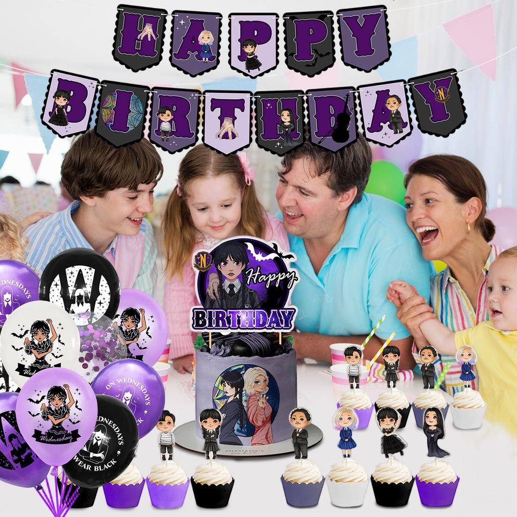 Thema Party Dekoration Kinder Geburtstag Flagge Ziehen Kuchen Plaque Aufkleber Set