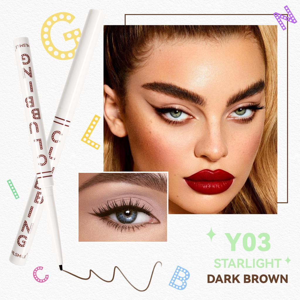 4-color Colorful Vibrant Girl Series Eyeliner Rubber Pen Not Easy To Smudge Gold White Black Color Silky Eyeliner Stage Eye Makeup