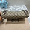 [Pre-Owned] Dionysus Tiger Head Buckle Logo Chain Canvas Leather Shoulder Crossbody Bag - Very Good #SQML6O