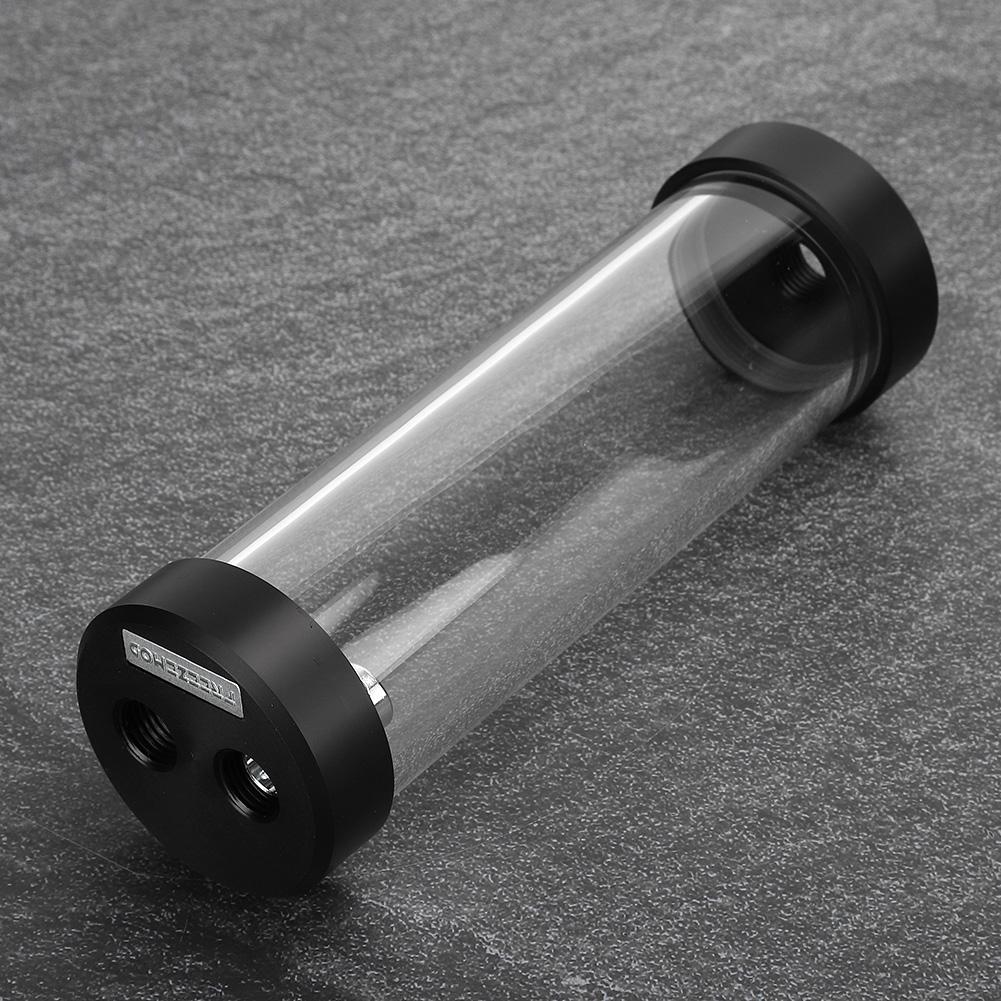 Computer Water Tank Cylindrical PC Cooling System 3‑Hole POM Cover Built‑in Defoamer