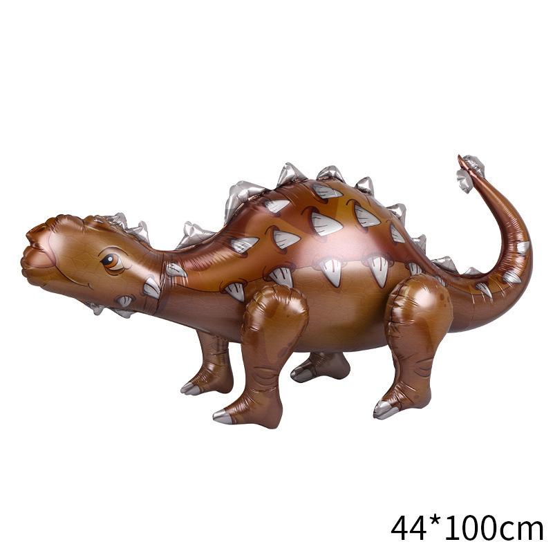 Simulation 4D Dinosaur Aluminum Film Balloon Splicing Assembly Toy Balloon Jurassic World Theme Decoration