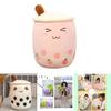 Adorable Bubble Tea Boba Cup Plush Pillow Cushion For Cozy Softness In 4 Sizes