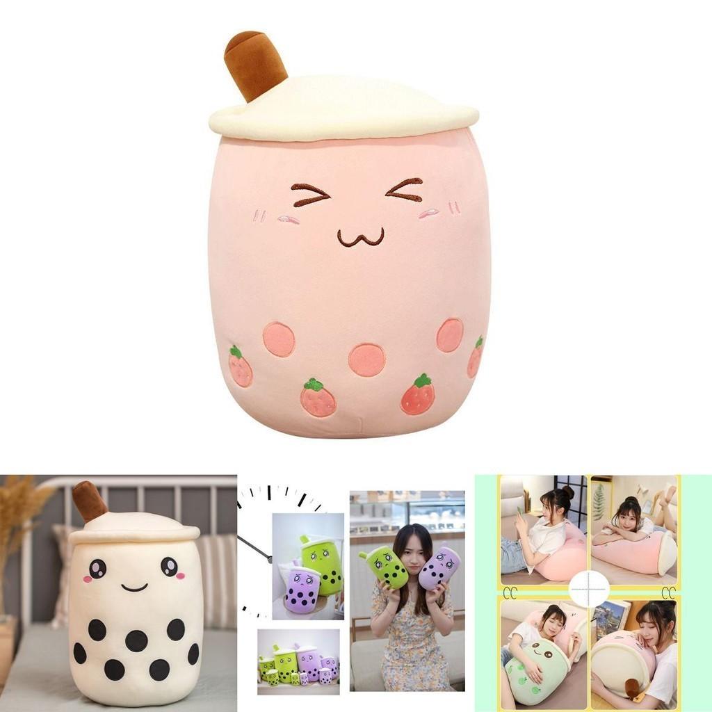 Adorable Bubble Tea Boba Cup Plush Pillow Cushion For Cozy Softness In 4 Sizes
