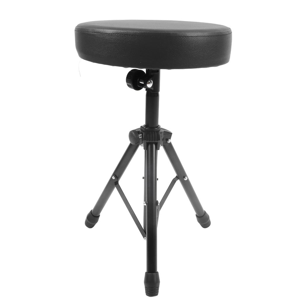 Drum Throne Padded Seat Collapsible Rotatable Drumming Stool Drum Set Accessories