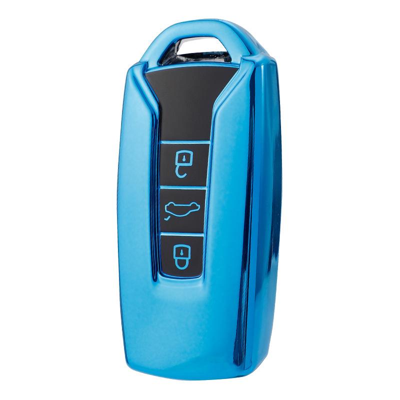 TPU 3 Buttons Car Key Case Cover For VW Volkswagen Touareg 2018 2019 2020 2021 2022 2023 Remote Key Protector
