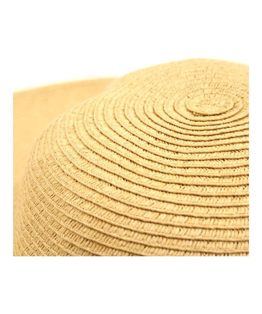 Yunibeosyeolkemiseuteuli Long Beige Wire Cloche Hat Bk Summer Fedora