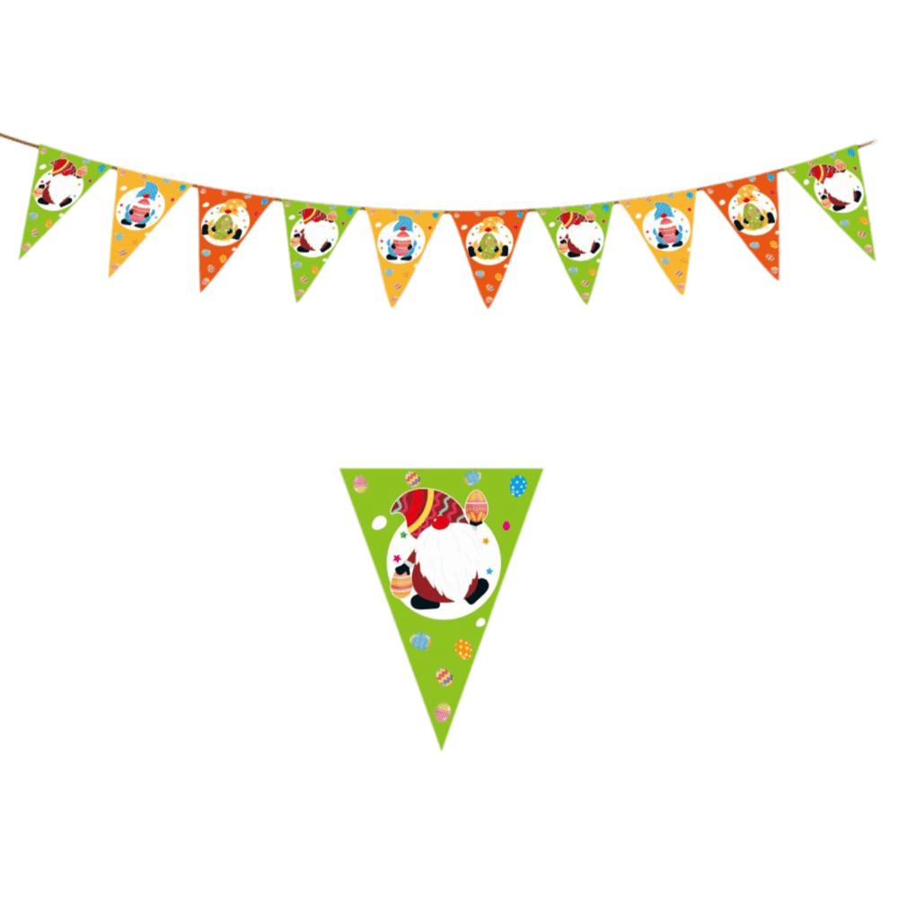 Kaninchen Karotten Muster Hase Wimpelkette Osterdeko Hängendes Banner Osterdekoration Heimdekoration