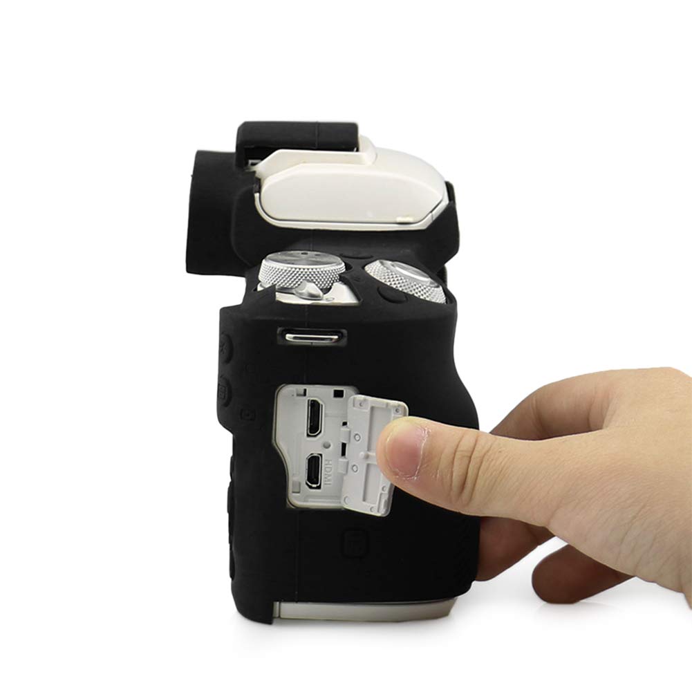 kinokoo Silicone Camera Case for Canon EOS Kiss Kiss M50 Mark 2 Digital Simple Design M/EOS M2/EOS M50/EOS Cameras, (Black)