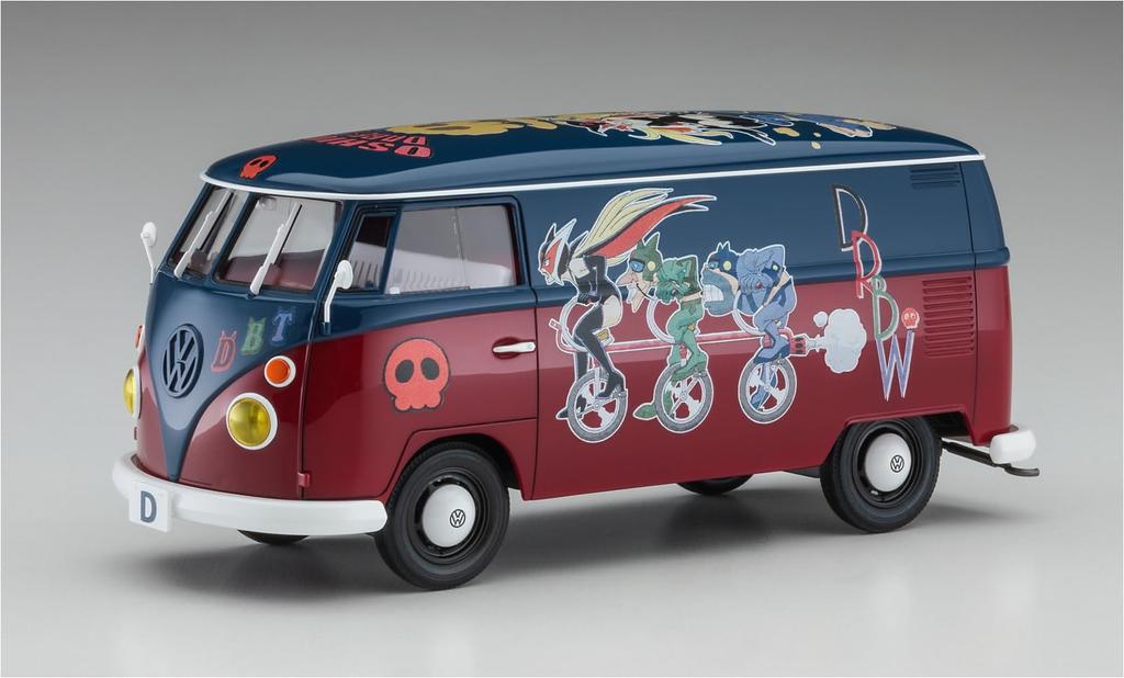 Hasegawa Time Bokan Series Yatterman Volkswagen Type 2 Delivery Van Dronbo Gang Plastic Model SP597 1/24