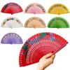 Small Fan Double-Sided Hand Painting Art Calligraphy Fan Create Unique Hand Painting Flower Gypsy Dance Fan