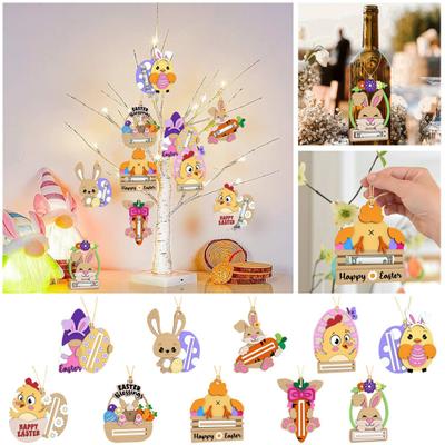 Portacontanti di Pasqua Coniglio di Legno Portadenaro Portadenaro da Appendere Biglietto Regalo in Contanti