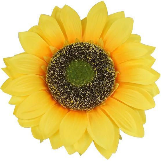 Colorfulife Artificial Silk 10  Big Sunflower Flower Head for DIY Wedding Home Party Decoration Hair Clip Wreath Decorative (2Pcs) Flower Head