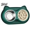 Dual Pet Feeding Station Double Bowls Feeder Slow Feeder Bowl And Stainless Steel