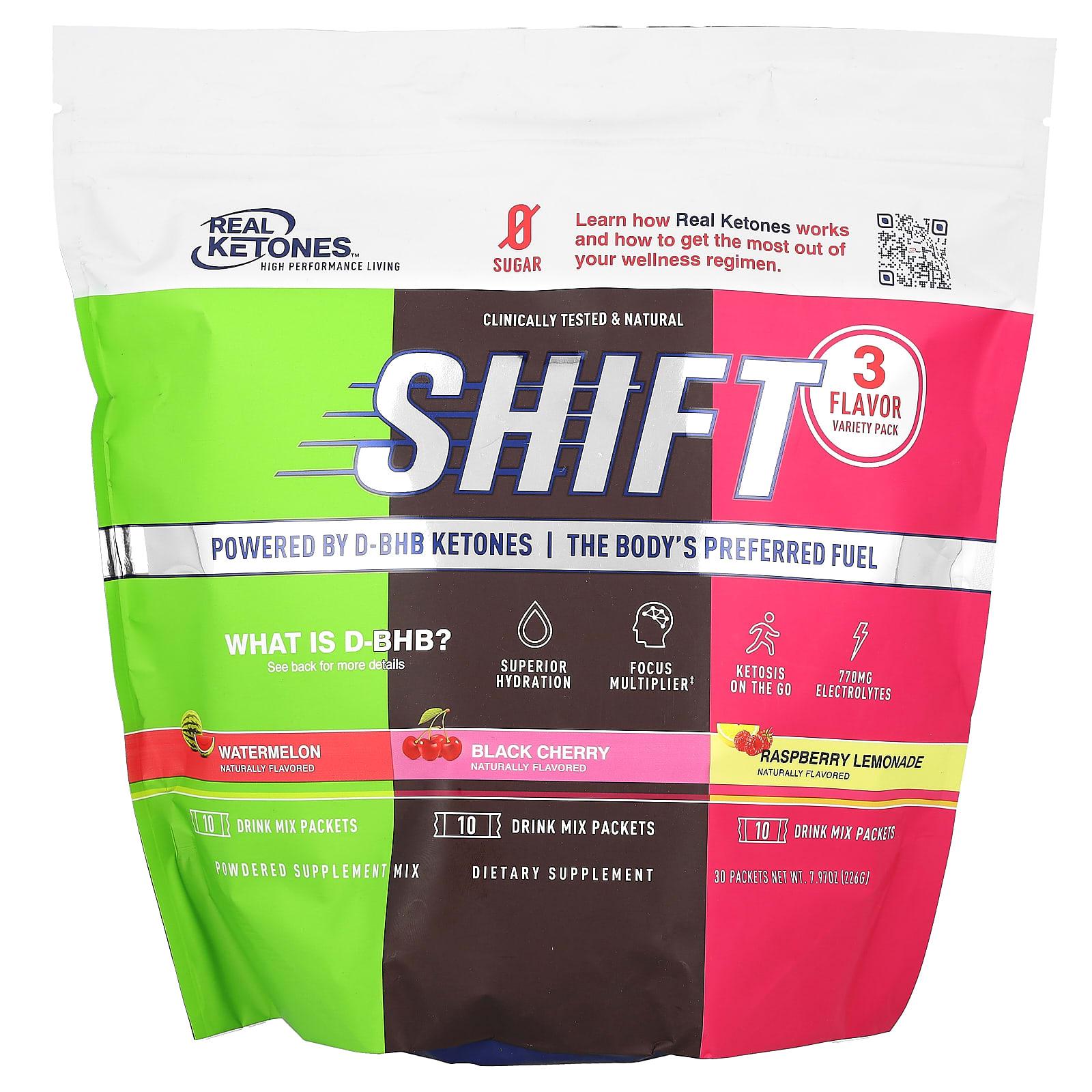

Real Ketones, Shift, Variety Pack, 30 Pack