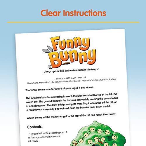 Ravensburger Funny Bunny Brettspiel 21558 4, Ab 4 Jahren [Tischspiel, Lernspiel, Geschenk (Geburtstag/Weihnachten)]