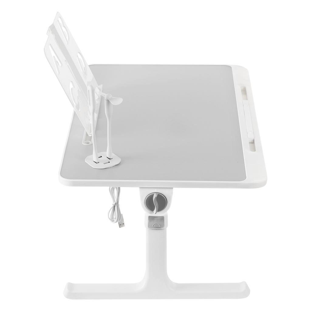 Grey Bed Laptop Table, Multi-purpose Lapdesk, Folable Bed Laptop Table Flexible Adjustment For Dormitories, Bedrooms, Beds