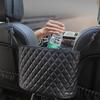 1PC Car Inner Seat Middle Armrest Storage Bag Storage Box Bag Mesh Pocket Bag Multi-functional High-end Car Storage