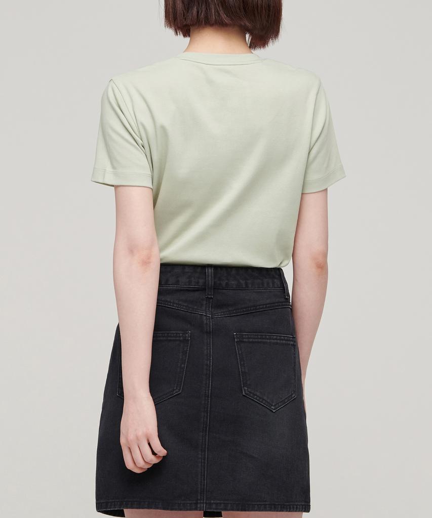 MUSINSA STANDARD WOMAN Women'S Basic Crew Neck T-Shirt [Pale Green]