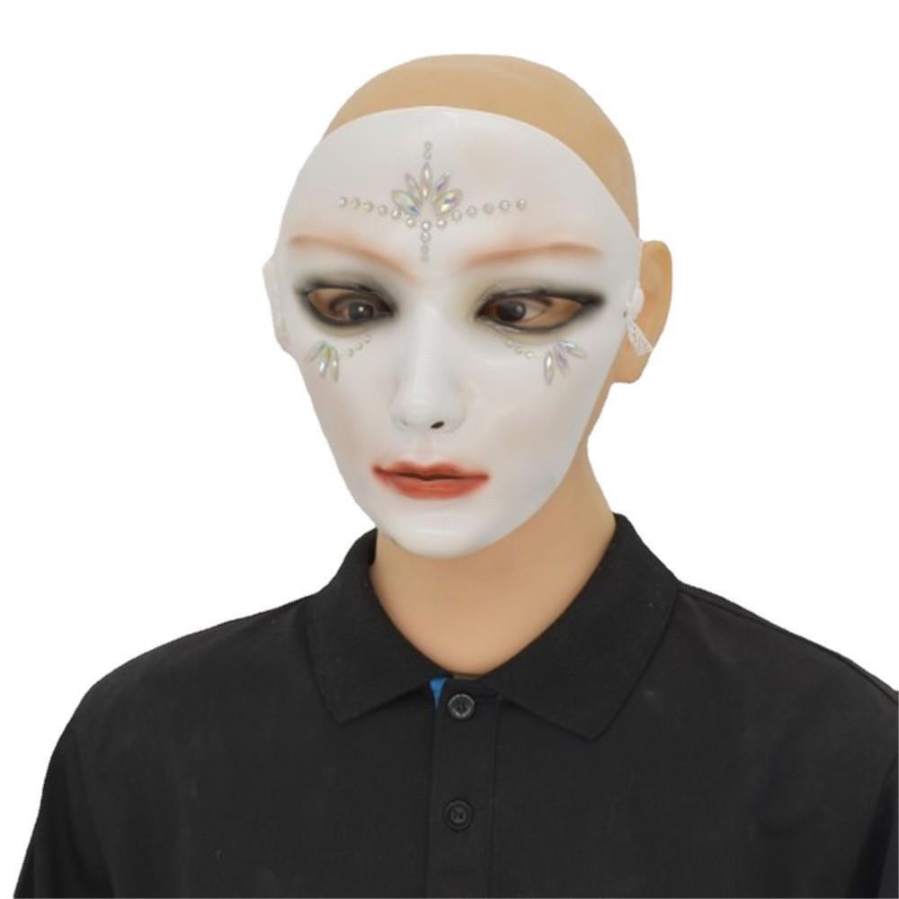 Butterfly Knot Sticky Rhinestones And Butterfly Mechanical Pattern Mask With Rhinestones For Themed Events And Stage Performances