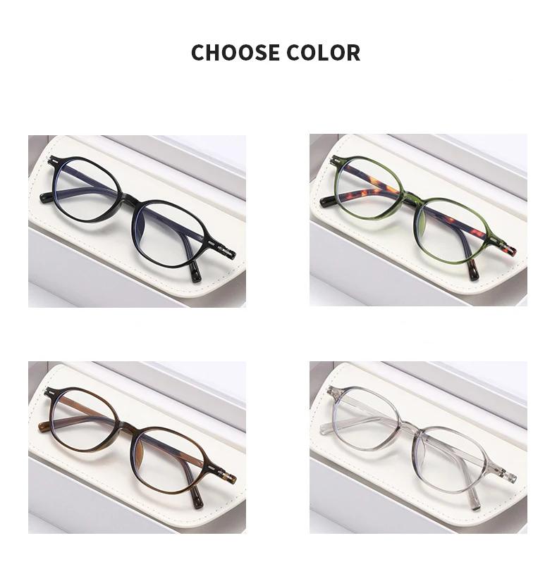 Xiaomi Light Sensitive Color Changing Presbyopia Glasses Retro Ultra Light Round Frame Anti Blue Light Presbyopia Glasses 8888