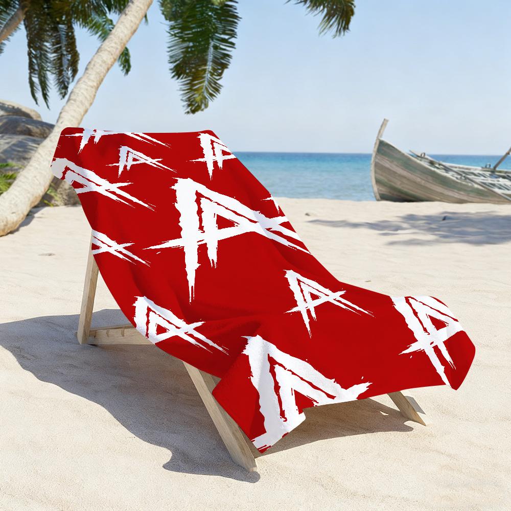 Rapper Anuel AA Music Logo Towel Soft Pool Gift For Travel Gym Shower Camping Quick Dry Sports Large Beach Towels