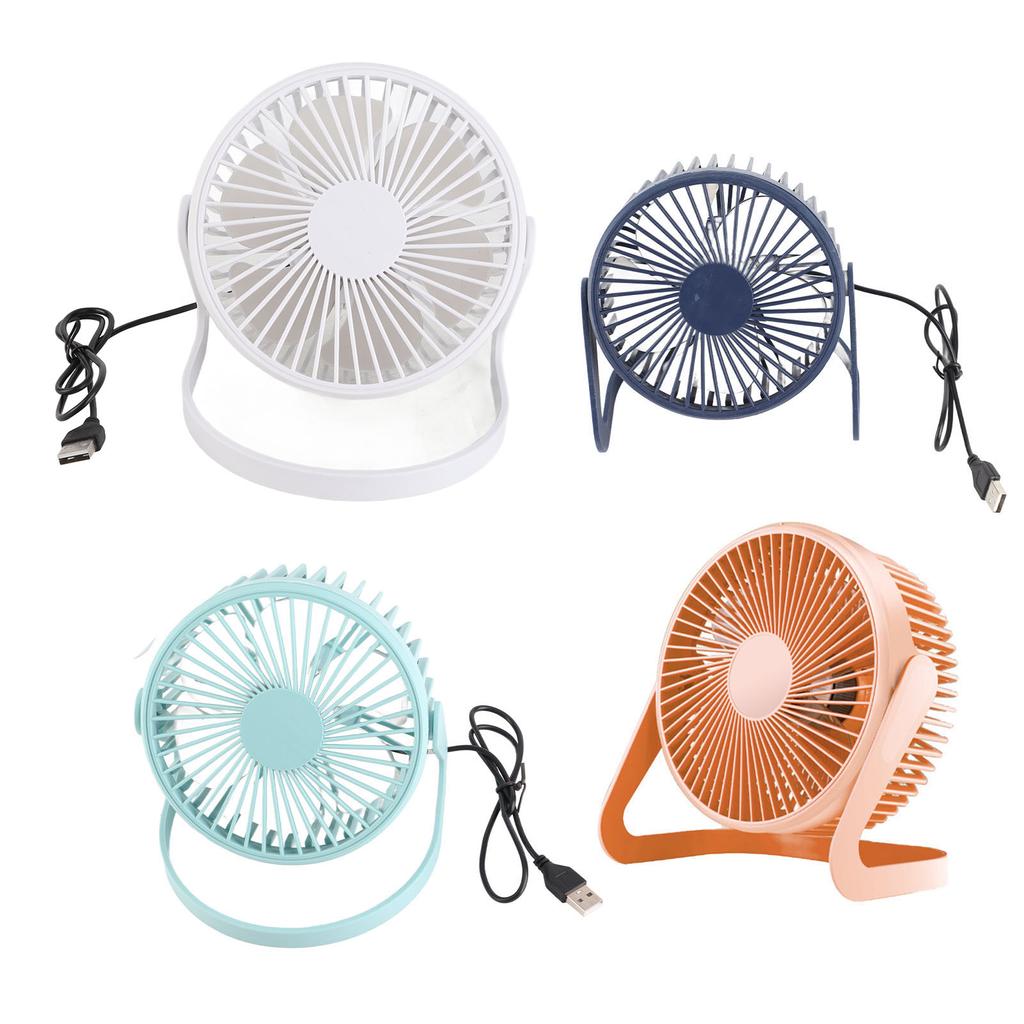 Mini stolní ventilátor Rotace o 360 stupňů Nízkohlučný bezkomutátorový motor Přenosný malý stolní ventilátor s USB napájením