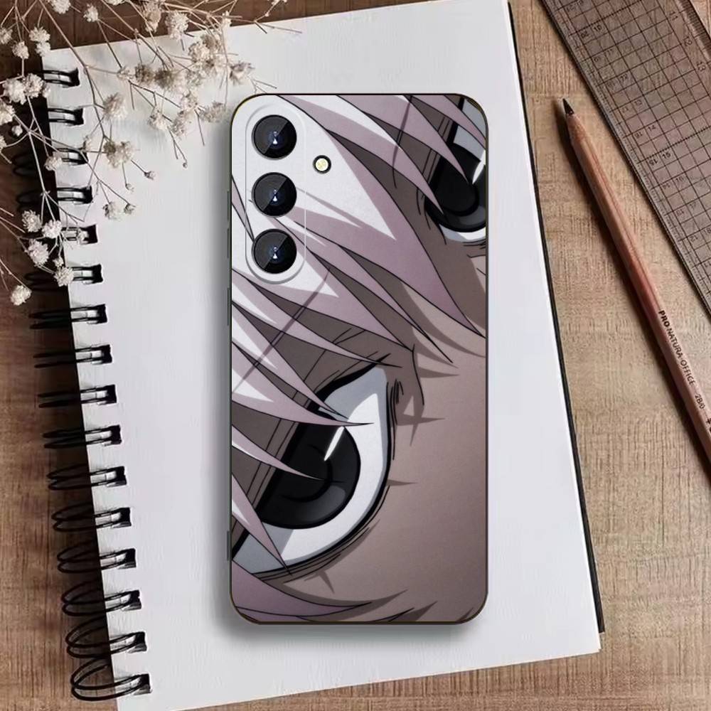 F-Killua Zoldyck H-Hunter X Hunter Phone Case For Samsung Galaxy A73,21,22,32,71,53,52,51,80,5G Soft Black Cover