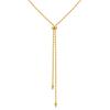 Fashion Accessories Women'S Stainless Steel Rice Bead Chain Adjustable Necklace Gold 2140