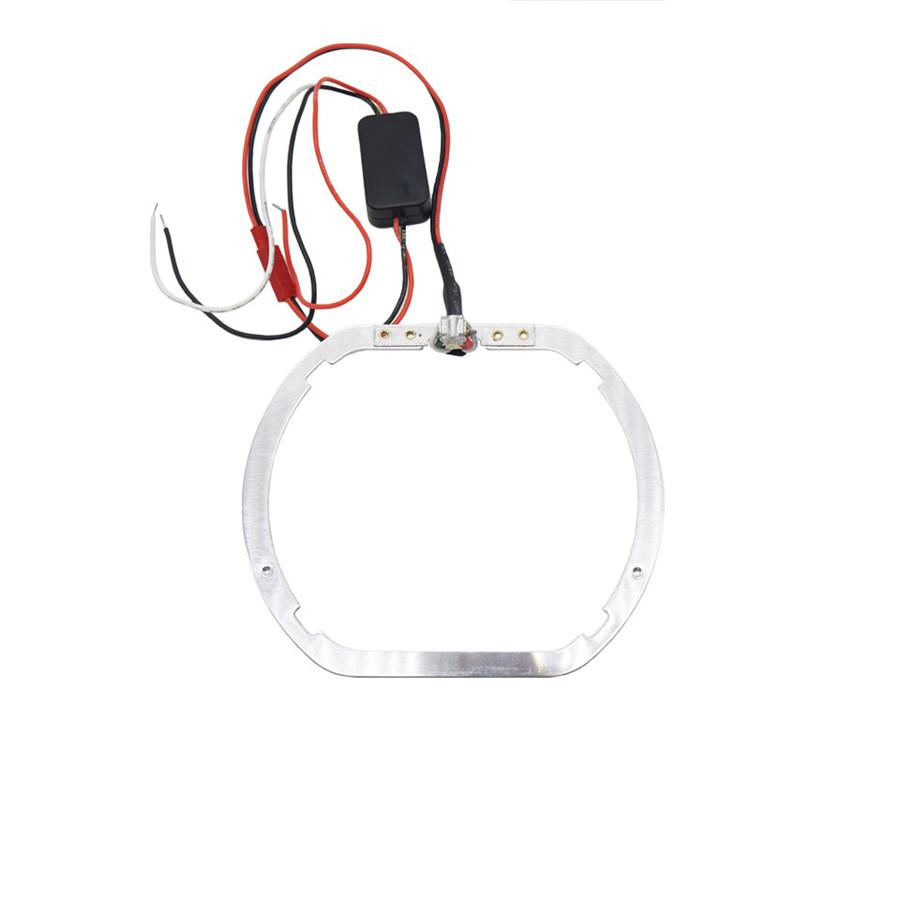 2Pcs Angel Eyes Halo Lights For 2.5 inch Square Lens Projection Lamp White LED