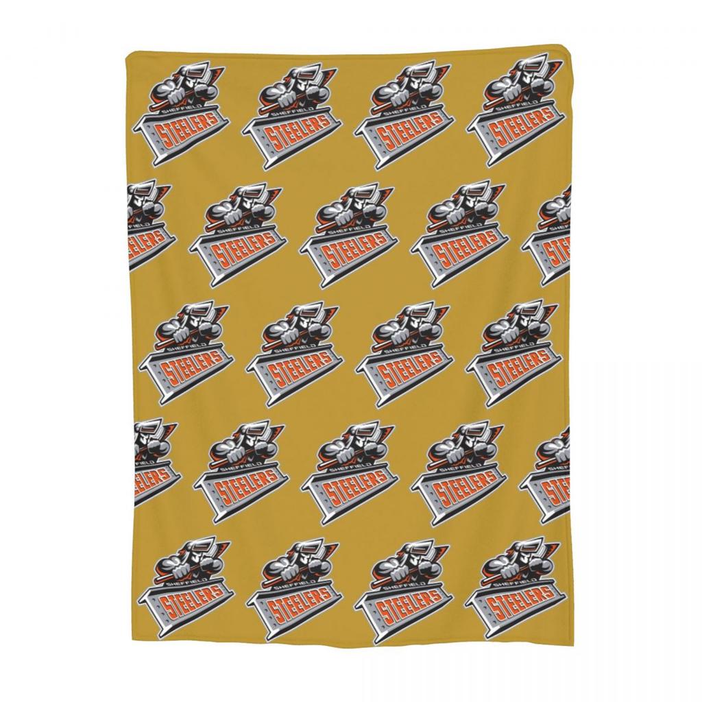 The Sheffield Steelers Blankets Fleece Sofa Throw Blanket Portable for Home Bedroom Outdoor Throws Bedspread Quilt