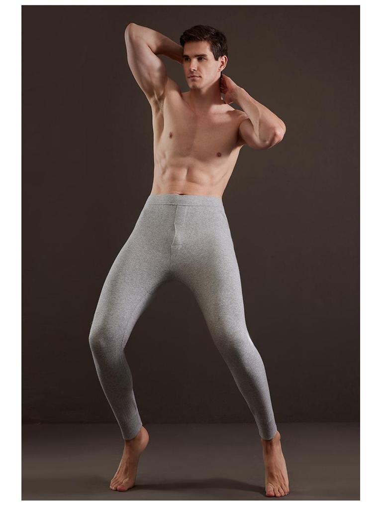 Men's and Women's High Waist Wool Cashmere Pants - Thick & Slim Fit for Winter Base Layer Wear