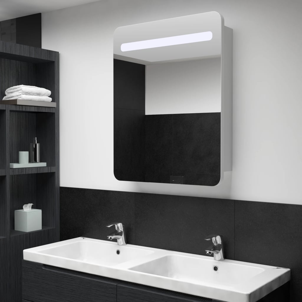 LED Mirror Cabinet 60 x 11 x 80 cm