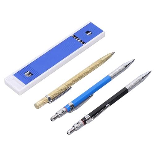 Pasamer Marker Pencil, Carpenter Pencil Mechanical 2.0mm Marking Scriber Tool with Refills for Woodworking