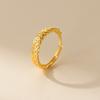 New Retro Female Fortune-gathering Coin Design Simple Open Transfer Copper Coin Ring