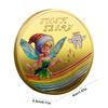 Moneda conmemorativa chapada en oro de Hada de los dientes, regalos creativos para niños, moneda de Metal física, moneda conmemorativa Crypto