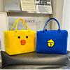 Versatile Canvas Tote Bag: High-Capacity, Artistic Student Style for Work & Outings