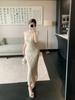 French Mature Style Hollow Lace Dress Women's Spring Bottom Slim and Skinny Temperament Hip Wrap Skirt