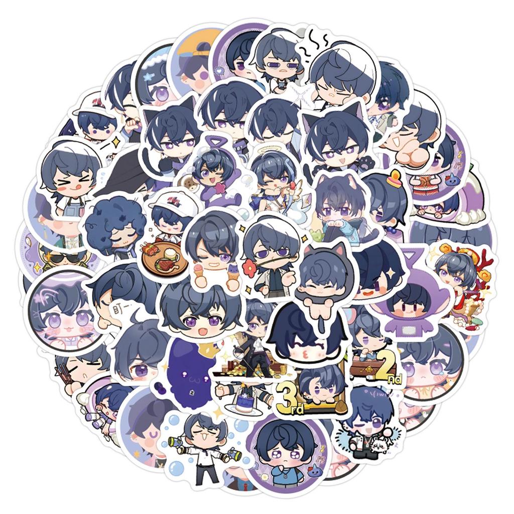 100 "Tears of Themis" Lu Jinghe Big Head Sticker Sheets for Phone Cases, Notebooks, and Planners.