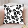 Full Screen Of Rose Blossoms Pillow Case Fashion Square Pillowcase Bedroom Sofa Room Ins Decoration Leisure