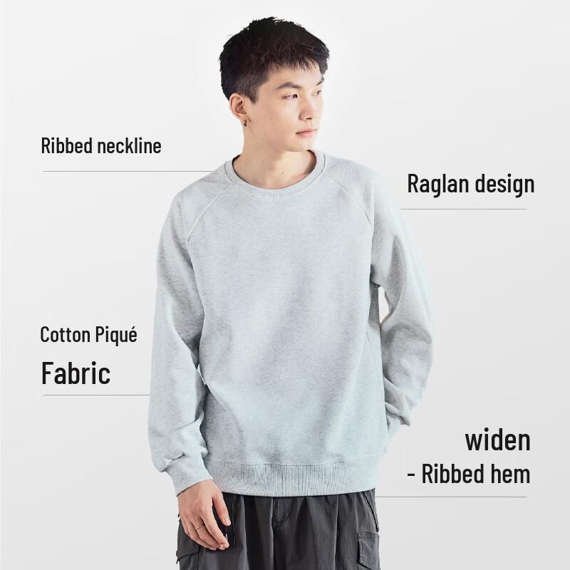 TonLion Men's Heavyweight Crewneck Sweatshirt