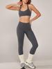 Beautiful back sports underwear, yoga set, women's fitness trousers, a set of Pilates quick-drying yoga clothes, two-piece set