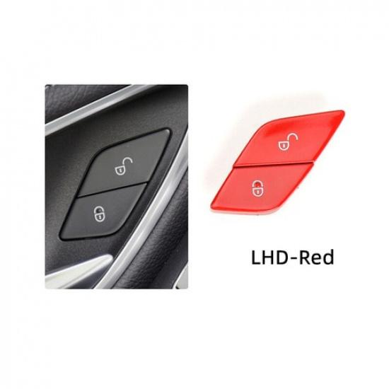 2pcs Red Car Front Left Door Lock Switch Button Replace For Benz C W205 2015-21