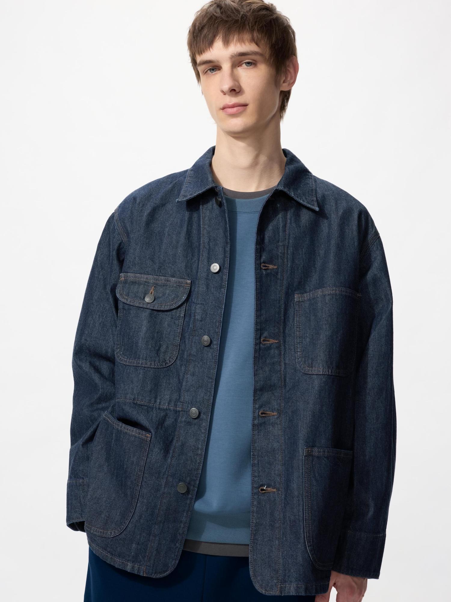 Uniqlo Рабочая куртка Джинсовая 68 BLUE/UNISEX XL