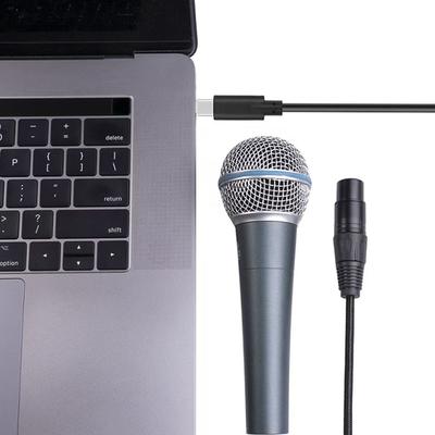 USB Typ C auf 3-Pin XLR Stecker Buchse Anschlüsse Mikrofonkabel Symmetrisches Audiokabel für Mischpulte und Verstärker