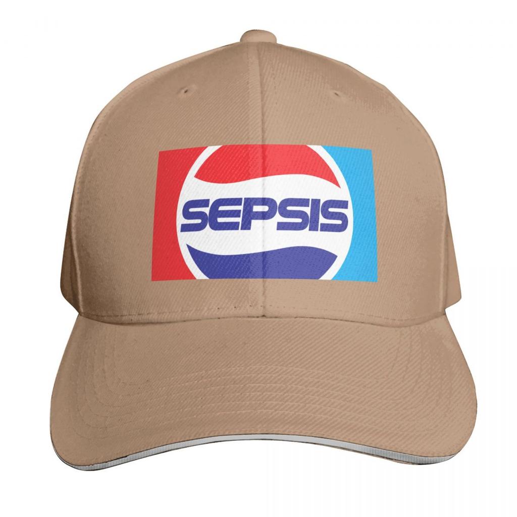 Sepsis White Baseball Cap Hood Party Hat Icon Brand Unisex Cap Unisexs Hats Womens