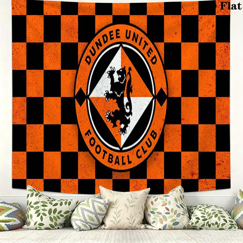 Dundee United FC Wall Tapestry Aesthetic Wall Hanging Printed Fabric Blanket Decorative Tapestries for Bedroom Living Room Home Decor